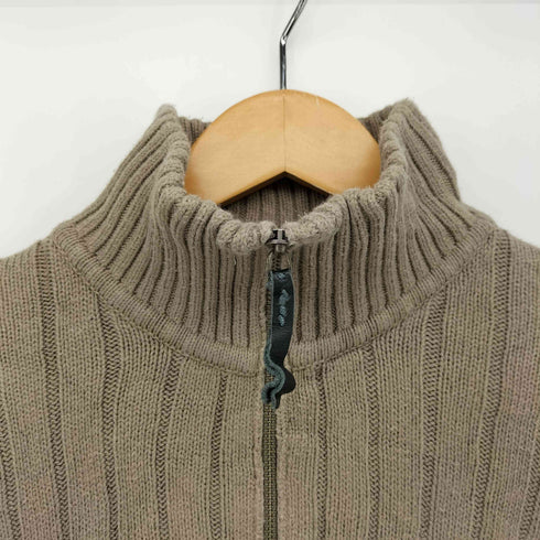 カルバンクラインジーンズ Calvin Klein Jeans スタンドカラー ハーフジップ プルオーバー コットン ニット メンズ import:L