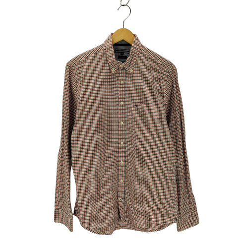 トミーヒルフィガー TOMMY HILFIGER 00S チェック柄 ボタンダウン 長袖シャツ メンズ JPN:M