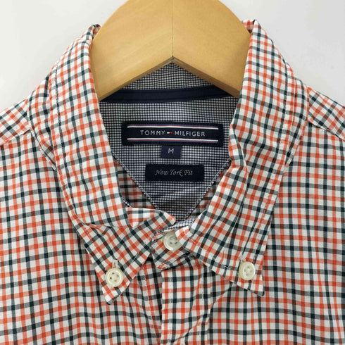 トミーヒルフィガー TOMMY HILFIGER 00S チェック柄 ボタンダウン 長袖シャツ メンズ JPN:M