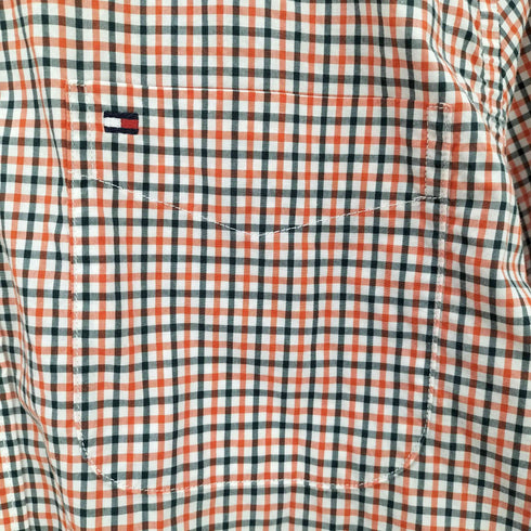トミーヒルフィガー TOMMY HILFIGER 00S チェック柄 ボタンダウン 長袖シャツ メンズ JPN:M