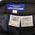バーバリーブルーレーベル BURBERRY BLUE LABEL グレー チェック 2タック レーヨン混 アンクル テーパード パンツ レディース EUR:36