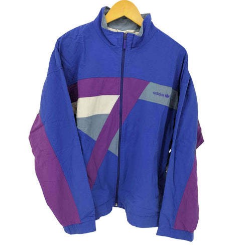 アディダスオリジナルス adidas Originals 80S~90S 銀タグ マルチカラーナイロントラックトップ メンズ import:M