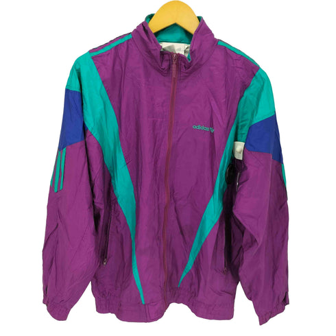 アディダスオリジナルス adidas Originals 80S~90S 銀タグ マルチカラーナイロントラックトップ メンズ import:S