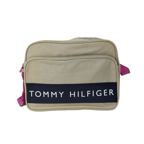 トミーヒルフィガー TOMMY HILFIGER ロゴプリントショルダーバッグ レディース