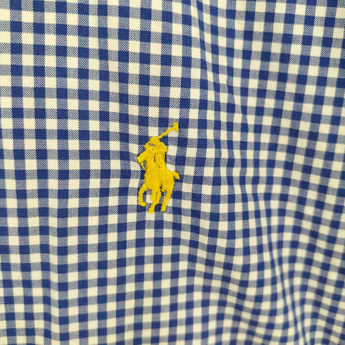 ラルフローレン RALPH LAUREN CLASSIC FIT ポニー刺繍 ボタンダウン ギンガムチェックシャツ メンズ XL