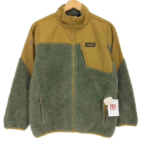 アンダーアーマー UNDER ARMOUR COLDGEAR バックロゴ 切替 フリースジャケット メンズ YLG