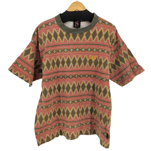 SURF&SWEATS ネイティヴ ボーダー クルーネックTシャツ メンズ M