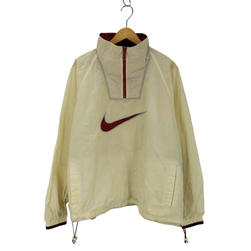 ナイキ NIKE 90S-00s 白タグ センタービッグスウッシュ ハーフジップ ナイロンジャケット メンズ JPN:XL