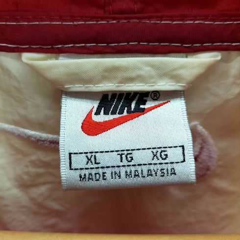 ナイキ NIKE 90S-00s 白タグ センタービッグスウッシュ ハーフジップ ナイロンジャケット メンズ JPN:XL