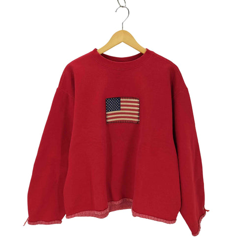 PLUMA メキシコ製 星条旗 クルーネックスウェット メンズ JPN:XL