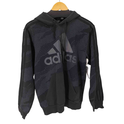 アディダス adidas パフォーマンスロゴプリントプルオーバーパーカー メンズ JPN:L