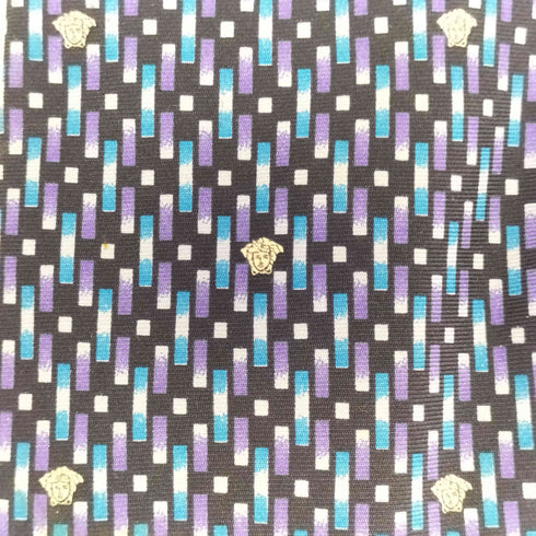 ヴェルサーチ VERSACE 総柄 シルク ネクタイ メンズ
