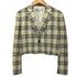 ザラ ZARA チェック柄 1B ショートテーラードジャケット レディース import:XS