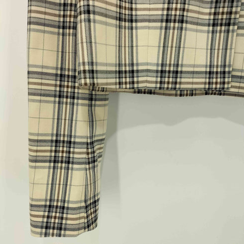 ザラ ZARA チェック柄 1B ショートテーラードジャケット レディース import:XS