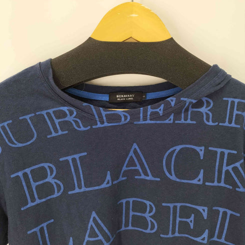 バーバリーブラックレーベル BURBERRY BLACK LABEL ロゴプリントTシャツ メンズ JPN:3