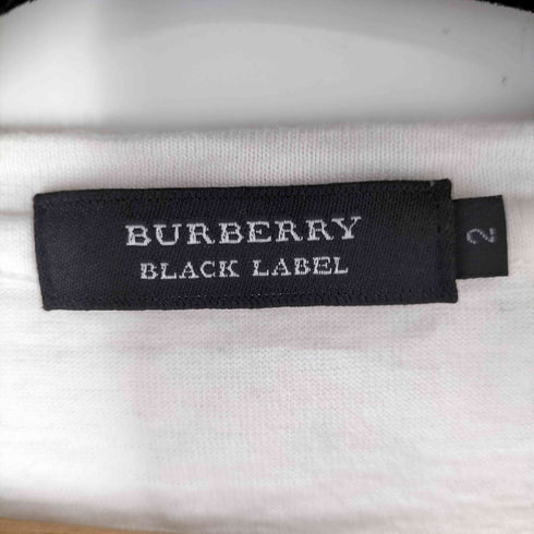 バーバリーブラックレーベル BURBERRY BLACK LABEL ロゴプリントTシャツ メンズ JPN:2