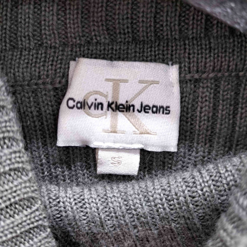 シーケーカルバンクライン ck Calvin Klein タートルネック半袖ニットセーター レディース JPN:S