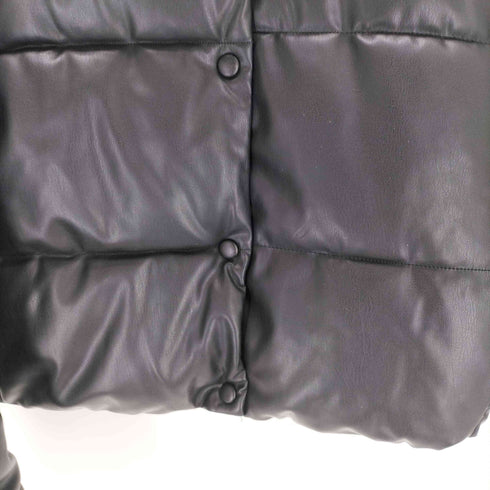 ザラ ZARA フェイクレザー中綿ジャケット レディース import:M