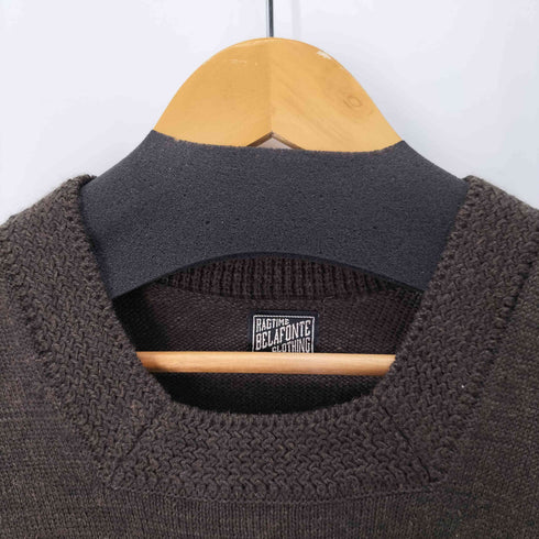 ベラフォンテ belafonte RAGTIME CIVILIAN CROSS KNIT VEST SQUARE NECK メンズ
