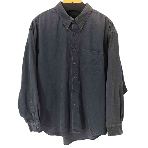 ヴァンヒューゼン VAN HEUSEN 細畝コーデュロイボタンダウンL/Sシャツ オーバーサイズ メンズ import:XXL