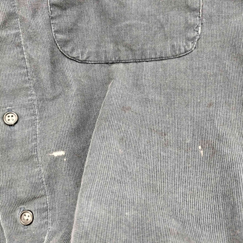 ヴァンヒューゼン VAN HEUSEN 細畝コーデュロイボタンダウンL/Sシャツ オーバーサイズ メンズ import:XXL