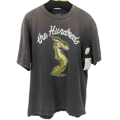 THE HUNDRED ダメージ加工オーバーサイズプリントS/S Tシャツ ピグメント フェード メンズ JPN:XL
