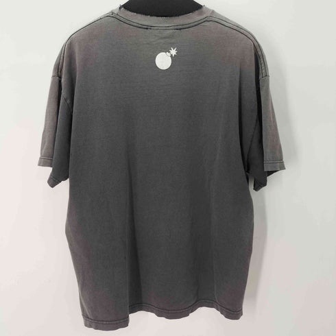 THE HUNDRED ダメージ加工オーバーサイズプリントS/S Tシャツ ピグメント フェード メンズ JPN:XL