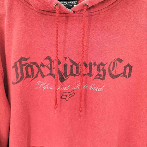 フォックスレーシング FOX RACING フロントプリント プルオーバーパーカー メンズ import:L
