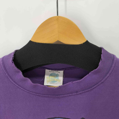 プラネットハリウッド PLANET HOLLYWOOD 90-00s USA製 ダメージ加工プリントS/S Tシャツ メンズ import:XL