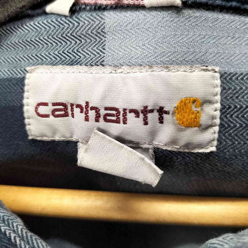 カーハート Carhartt ORIGINAL FIT HUBBARD FLANNEL L/S SHIRT フロントポケットL/Sフランネルチェックシャツ メンズ 2XL