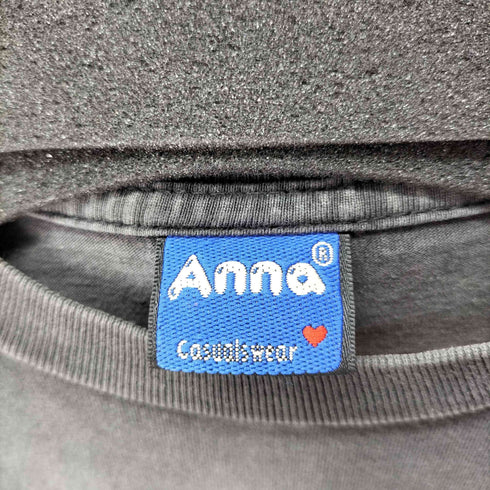 Anna casualwear ヴィンテージライク ドラゴンプリントS/S Tシャツ ピグメント メンズ