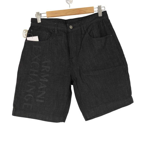 アルマーニエクスチェンジ ARMANI EXCHANGE ロゴプリントデニムショーツ メンズ 28