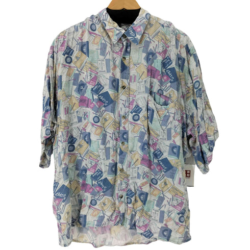 Art Fashion 総柄S/Sレーヨンシャツ メンズ