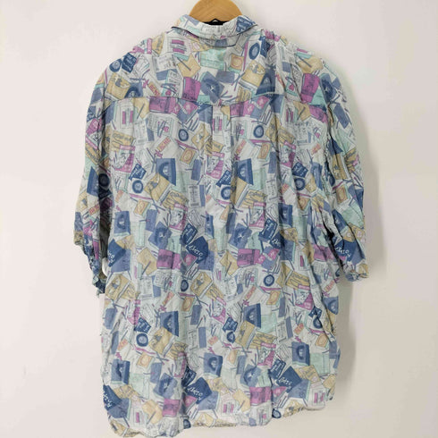 Art Fashion 総柄S/Sレーヨンシャツ メンズ