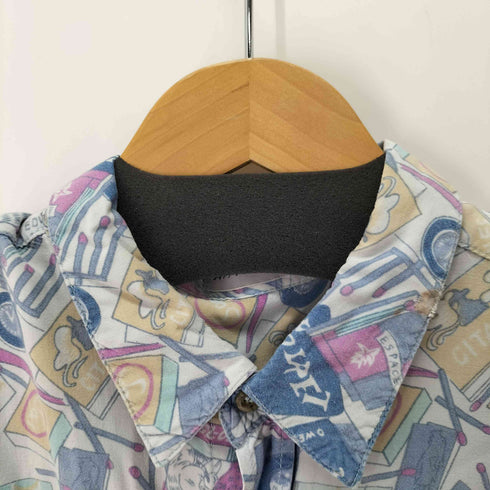 Art Fashion 総柄S/Sレーヨンシャツ メンズ