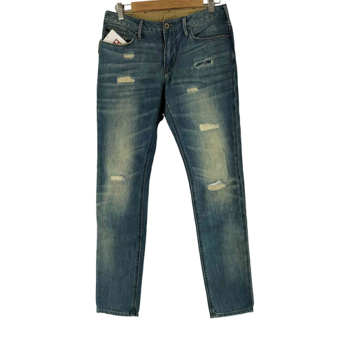 アルマーニジーンズ ARMANI JEANS ダメージ加工 デニムパンツ メンズ 32