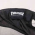 スラッシャーマガジン THRASHER MAGAZINE フェイクスウェード ロゴパッチ 6パネルキャップ つば裏レオパード メンズ