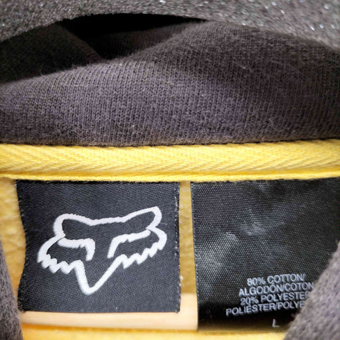 フィックス fox ロゴ刺繍デザインプルオーバーパーカー メンズ import:L