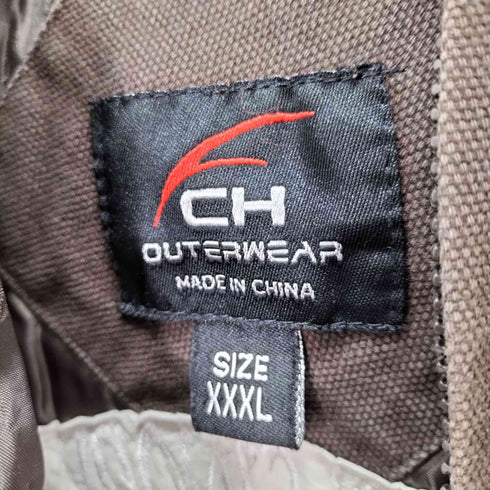 CH OUTERWEAR XXXL 裏地キルティング 刺繍ダックパーカー オーバーサイズ メンズ XXXL