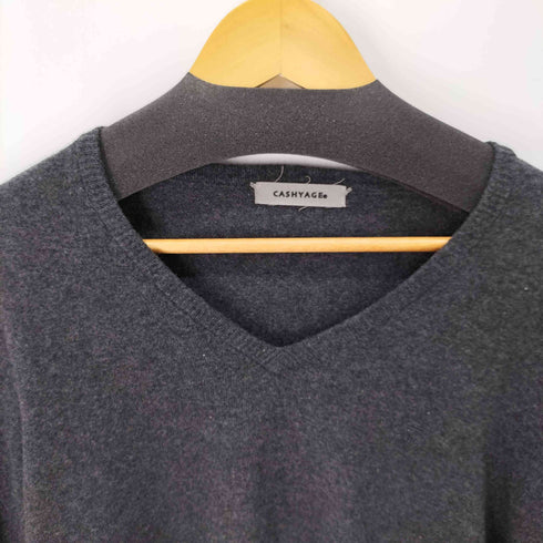 カシヤージュ CASHYAGE カシミヤVネックニット メンズ JPN:48