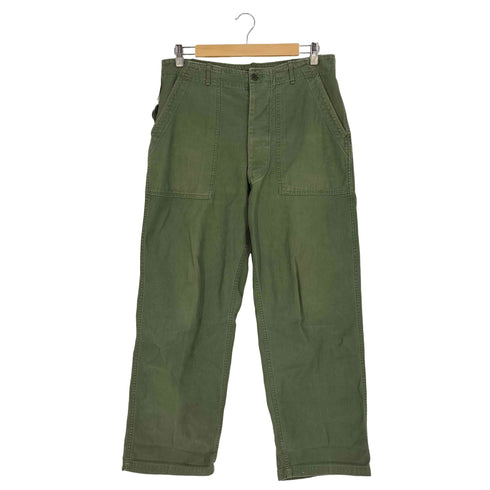 ユーエスアーミー U.S. ARMY 60s TROUSERS MENS COTTON SATEEN OG 107 ベイカーパンツ メンズ 34×31