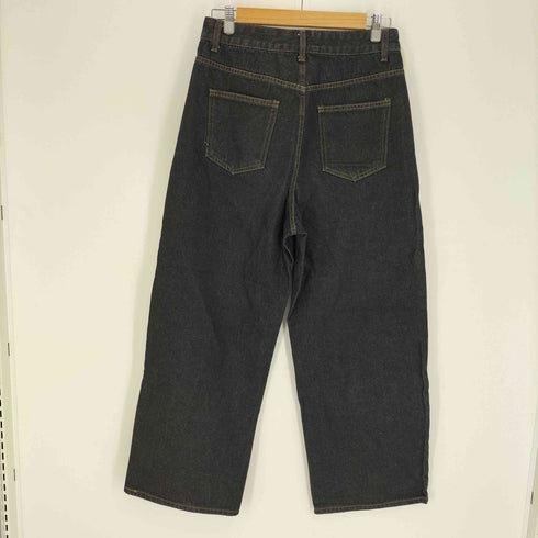 ウエストボーイ WEST BOY MODE SIMPLE パッチ インディゴ 濃紺 ワイド ダメージ デニム パンツ メンズ JPN:M