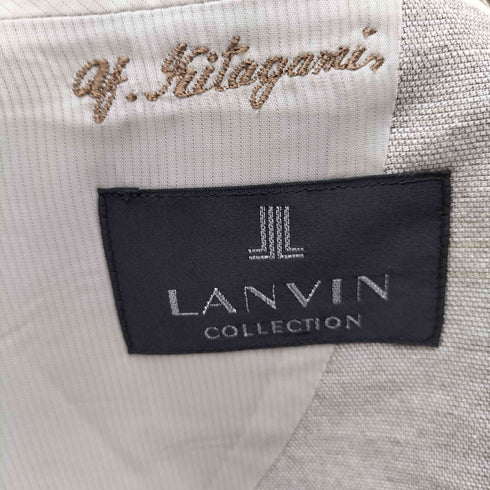 ランバンコレクション LANVIN COLLECTION リネン2Bテーラードジャケット メンズ JPN:52