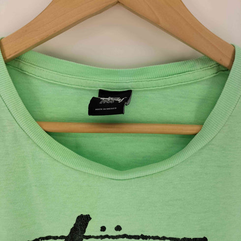 ステューシー Stussy 00S メキシコ製 ALL THE WAY LIVE TRIBE ロゴ プリント S/S Tシャツ メンズ import:L