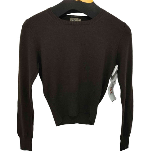 カルバンクライン CALVIN KLEIN 総ウール ロングスリーブニットセーター レディース import:S