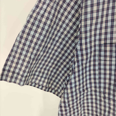 ステューシー Stussy 90-00S 紺タグ S/S ギンガム チェック S/S シャツ メンズ import:L