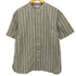 ドレステリア DRESSTERIOR 洗える スタンドカラー ストライプ S/S シャツ レディース JPN:M
