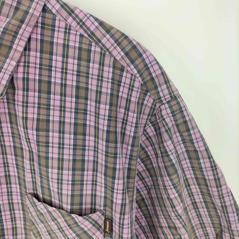ステューシー Stussy 00S AUTHENTIC ピスタグ S/S チェックシャツ メンズ import:XL