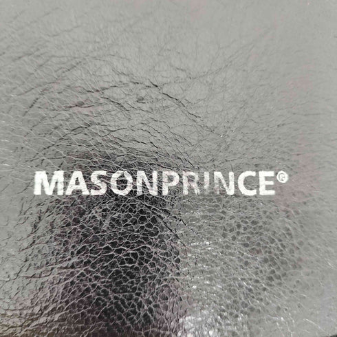 メゾンプリンス mason prince ワンポイントロゴ PUレザー ミニ ショルダーポーチ バッグ メンズ