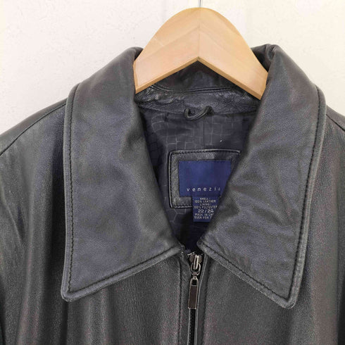 VENEZIA レザーハーフコート メンズ 22/24